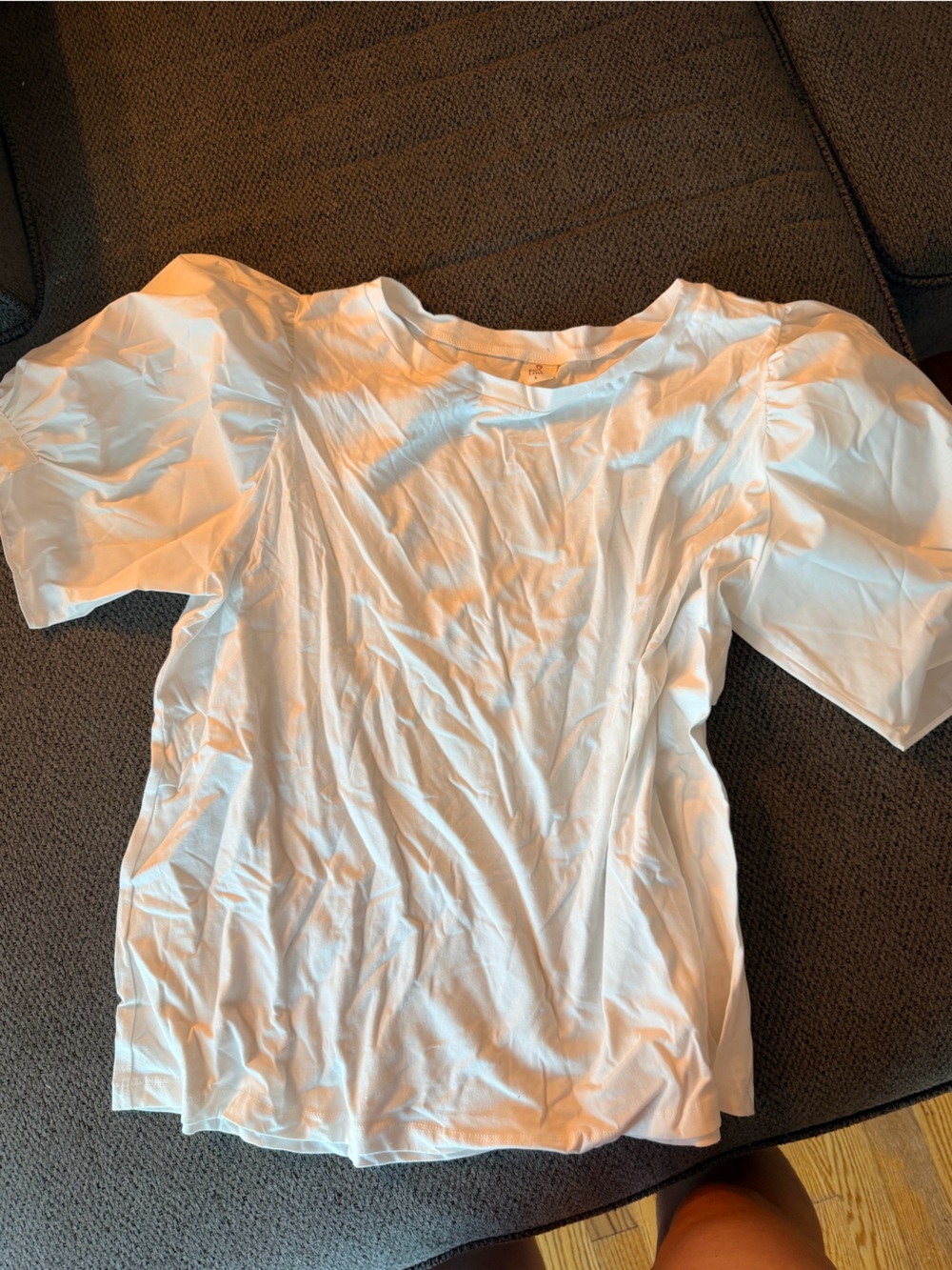 Women's White Puff Sleeve Blouse - Classic Short Sleeve Top